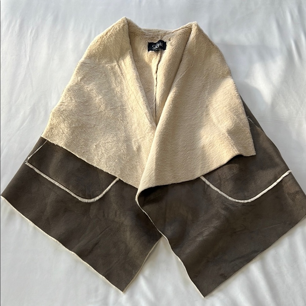 Luii Faux Suede & Fur Vest